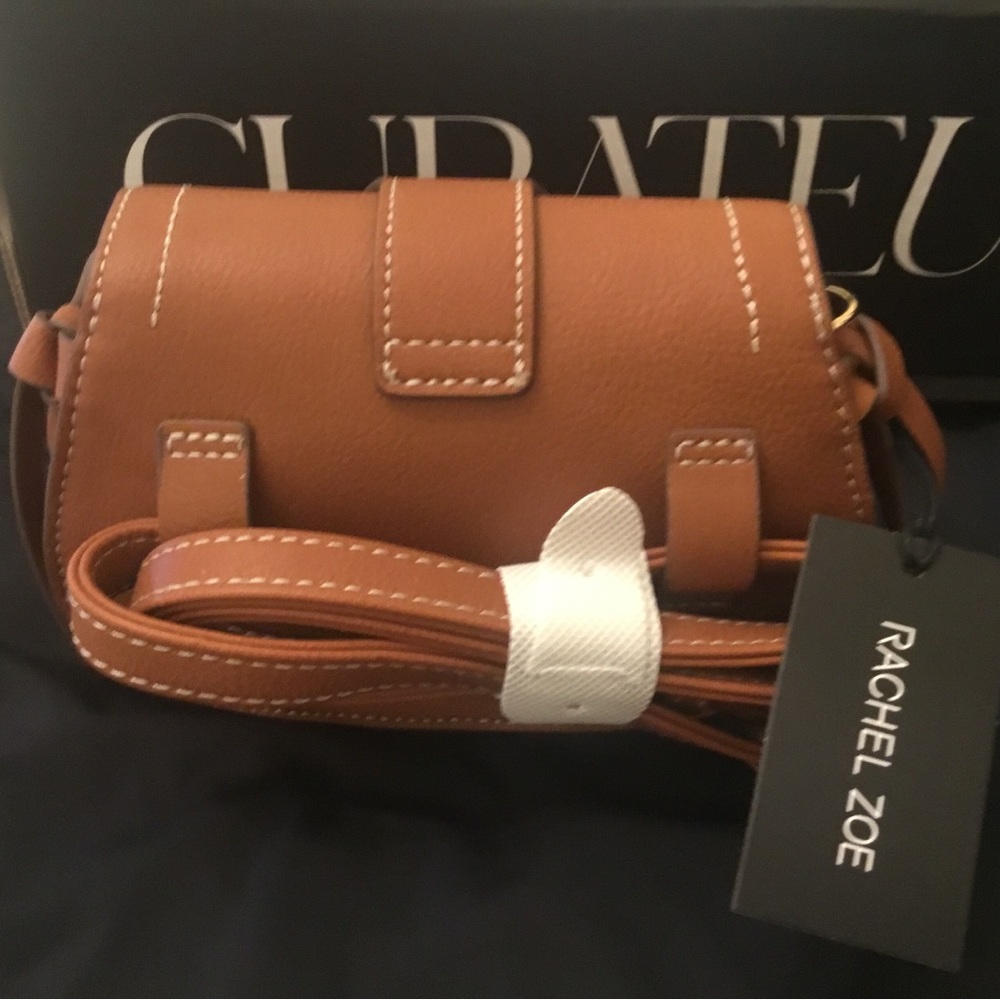 Rachel Zoe Tan Leather Crossbody Bag - Picture 2 of 2